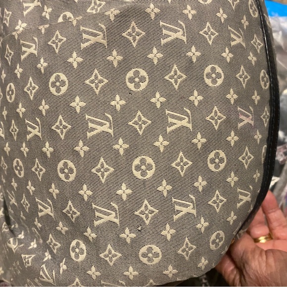 LOUIS VUITTON MINI LIN IDYLLE FANTAISIE HOBO BLUE MONOGRAM LARGE SHOULDER BAG - Picture 16 of 17